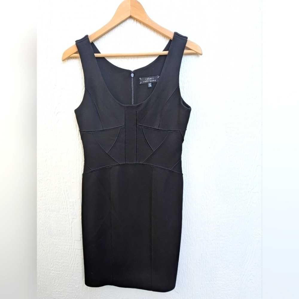 Robert Rodriguez Little Black Dress Sleeveless Sheath Stretch Women's Size 6